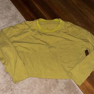 lululemon athletica Long Sleeve Tee in Yellow